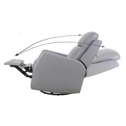 Ofelia Wooden Upholstery Wingback Swivel Recliner For Bedroom And Living Room |Artful Living Design -Furniture Specialty Store GUEST 56114a25 4d1a 4799 b11c d42da36f1518