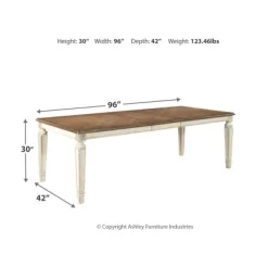Realyn Rectangular Extendable Dining Table Chipped White - Signature Design By Ashley -Furniture Specialty Store GUEST 56907ce5 1e3d 4035 9e2f ad4996b8208d