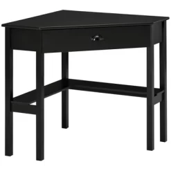 HOMCOM Corner Desk, Triangle Computer Desk With Drawer And Storage Shelves For Small Spaces, Home Office Workstation For Living Room, Or Bedroom -Furniture Specialty Store GUEST 56dbc195 8449 441f 9a7e c44183f59b3d