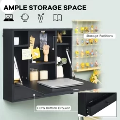 Costway Wall-Mount Floating Desk Foldable Space Saving Laptop Workstation -Furniture Specialty Store GUEST 56fd787e e823 45c2 867a 02b35705c035