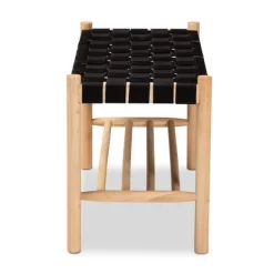 Cadmus Rustic Wood Bench Black/Oak Brown - Baxton Studio -Furniture Specialty Store GUEST 585a81da b915 4107 8813 b860c5a5b8a1