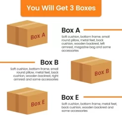 Costway Modern Modular 3-Seat Sofa Couch W/ Side Storage Pocket & Metal Leg Ash Grey -Furniture Specialty Store GUEST 586fbee0 d1b4 43e8 84cf 2ac4b0a5ffea