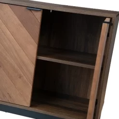 Hargapas 55" Morden 4 Door Storage Sideboard With Metal Legs | KARAT HOME -Furniture Specialty Store GUEST 589d8749 d436 4ca6 8241 ea9fce1bd87d