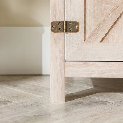 Clarabelle Rustic Industrial Barn Door TV Stand For TVs Up To 50" - Saracina Home 8 Clarabelle Rustic Industrial Barn Door TV Stand For TVs Up To 50" - Saracina Home - Image 6