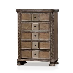 6pc Lellen Bedroom Set Beige/Rustic Natural Tone - HOMES: Inside + Out -Furniture Specialty Store GUEST 5a2f4ae3 aa32 4865 a88d aaffa6156652