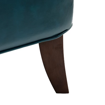 Jorge Vegan Leather Armchair With Nailhead Trim | Karat Home 10 Jorge Vegan Leather Armchair With Nailhead Trim | Karat Home - Image 8