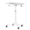 Sit To Stand Mobile Laptop Computer Stand With Height Adjustable White - Techni Mobili -Furniture Specialty Store GUEST 5b1c110e 34d4 49dc b352 957666c41e28