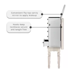 Obrecht Jewelry Armoire Off White - Powell Company -Furniture Specialty Store GUEST 5b343db7 3327 4f37 9192 522a44b75074