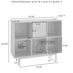 35.88" Liam 6 Cube Record Storage Bookcase With Speaker - Crosley 16 35.88" Liam 6 Cube Record Storage Bookcase With Speaker - Crosley -Furniture Specialty Store GUEST 5b5ef66f e41d 40c8 8dfe 55b28baf912c