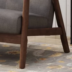 Hetel Mid-Century Modern Settee Dark Gray - Christopher Knight Home -Furniture Specialty Store GUEST 5b752ae8 188a 4af7 93eb a143c8af611d