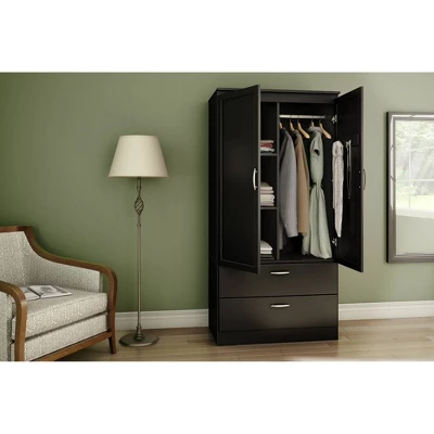 Acapella Wardrobe Armoire - South Shore 3 Acapella Wardrobe Armoire - South Shore