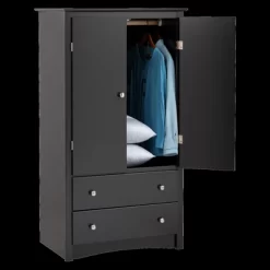 Clothing Armoire Black - Prepac -Furniture Specialty Store GUEST 5bf1c9b4 64f3 43e3 bb88 33023db64932