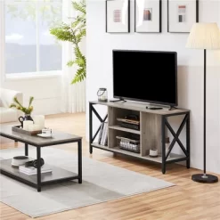 Yaheetech 47inch TV Stand 47-Inch Wide TV Console Table, Gray -Furniture Specialty Store GUEST 5cfe90b2 e288 4eff a4f6 60fd1d955957
