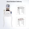 Costway White Vanity Jewelry Makeup Dressing Table Stool Drawer -Furniture Specialty Store GUEST 5d7b1b60 aa43 48d9 acec c13c64278e9f