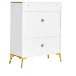 Modern Elegant Storage Cabinet, Gold+White - ModernLuxe -Furniture Specialty Store GUEST 5e0562e2 4484 4706 b8ba a8a5c7f91027