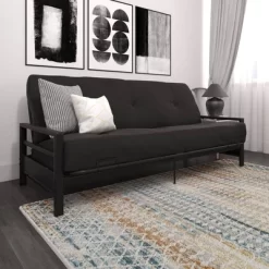 Max Metal Futon Frame Black - Room & Joy -Furniture Specialty Store GUEST 5e37f4a2 d0d2 42dd b6b7 31c0b71ee80d