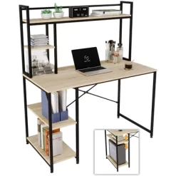 Bestier Computer Home Office Desk With Metal Frame, Hutch, Bookshelf, Under Desk Storage, And Working Table For Small Bedroom Space -Furniture Specialty Store GUEST 5e88df9f 61c3 4ac4 b143 e7c8f1bfaea3