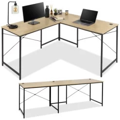 Best Choice Products 94.5in Modular L-Shaped Desk, Corner Workstation, 2-Person Study Table For Home, Office -Furniture Specialty Store GUEST 5f7235ce 8ea6 4825 b7ad 2c1a0636e911