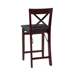 Triena X Back Folding Counter Height Barstool Espresso - Linon -Furniture Specialty Store GUEST 5fb44ec7 8644 4dc4 b3b8 1bd1eb6e6ede