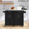 Yaheetech Large Kitchen Cart Kitchen Island On Wheels With Stainless Steel Countertop -Furniture Specialty Store GUEST 5fbebb27 318f 43d6 b8f4 8451e46bdb24