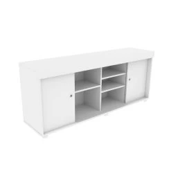 TV Stand For TVs Up To 65" With Storage White - Techni Mobili -Furniture Specialty Store GUEST 5fd8d218 e1f3 4954 9947 9f903b77bb8b