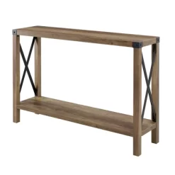 Sophie Rustic Industrial X Frame Entry Table - Saracina Home -Furniture Specialty Store GUEST 6004cebb 134c 4f3e a552 7a10428fe1f3