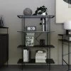 RealRooms Vance 4 Shelf Bookcase, Black Oak -Furniture Specialty Store GUEST 61a6198c 2333 4d3e 9204 f35f0da0cad2