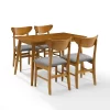 5pc Landon Rectangle Dining Set With Wood Chairs - Crosley