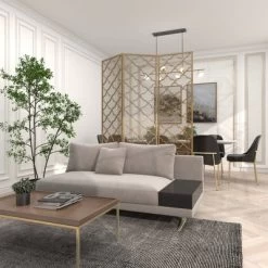 Modern Metal Filigree Room Divider Screen Gold - Olivia & May -Furniture Specialty Store GUEST 6416d6a8 8689 4e9c aa43 8cd8dd9d7343