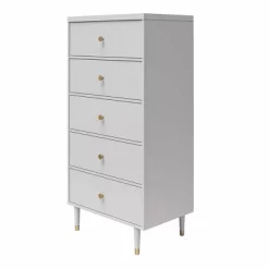 Elizabeth 5 Drawer Dresser Dove Gray - CosmoLiving By Cosmopolitan -Furniture Specialty Store GUEST 64a5a14b 45bd 47ad 853a c660095dc775