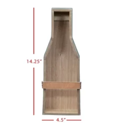 Single Bottle Rustic White Wood Wall Mount Wine Rack - Foreside Home & Garden -Furniture Specialty Store GUEST 653dcf71 7a06 4430 b821 6f17f67a74b9