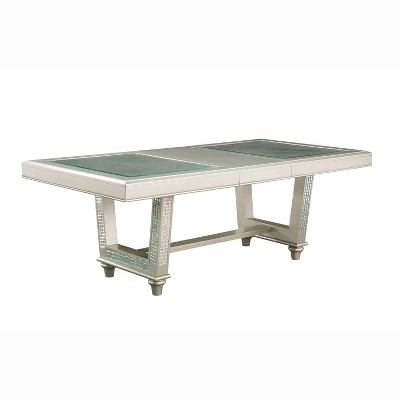 7pc Jenra Expandable Top Dining Set Champagne/Warm Gray - HOMES: Inside + Out 3 7pc Jenra Expandable Top Dining Set Champagne/Warm Gray - HOMES: Inside + Out