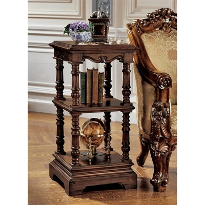 Design Toscano The Lord Pimlicoe Etagere 3 Design Toscano The Lord Pimlicoe Etagere