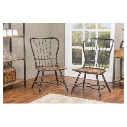 Longford Industrial Dining Chair (Set Of 2) - Baxton Studio -Furniture Specialty Store GUEST 65ec6889 5a00 4cf5 8455 66c58554aea0