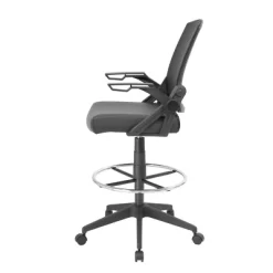 Drafting Stool With Flip Arms Mesh Black - Boss Office Products 10 Drafting Stool With Flip Arms Mesh Black - Boss Office Products -Furniture Specialty Store GUEST 6624b18e 02a5 4319 b30b a2138046b03b