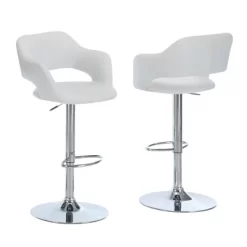 Hydraulic Lift Chrome Metal Barstool - EveryRoom -Furniture Specialty Store GUEST 6641e1e7 7208 4086 96a2 941f6a86da9f