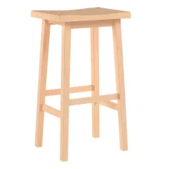 PJ Wood Classic Saddle Seat 24'' Kitchen Bar Counter Stool With Backless Seat & 4 Square Legs, For Homes, Dining Spaces, And Bars, Natural (3 Pack) 9 PJ Wood Classic Saddle Seat 24'' Kitchen Bar Counter Stool With Backless Seat & 4 Square Legs, For Homes, Dining Spaces, And Bars, Natural (3 Pack) -Furniture Specialty Store GUEST 66c61cc6 a205 4129 8ec1 74eb149d4da1