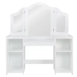 Costway Vanity Table Set Makeup Dressing Kids Girls Study Table Tri Folding Mirror -Furniture Specialty Store GUEST 66fe03b6 5588 472b bc8d 83aa3341f638