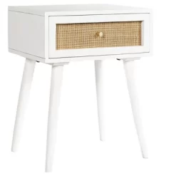 Inmod Serafina 1-Drawer Nightstand (White) -Furniture Specialty Store GUEST 6827fd1b ba35 4e67 bcc7 8a7a7a087631