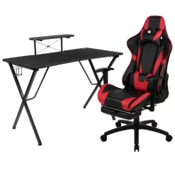 Flash Furniture Gaming Desk And Footrest Reclining Gaming Chair Set With Cup Holder, Headphone Hook, And Monitor/Smartphone Stand 27 Flash Furniture Gaming Desk And Footrest Reclining Gaming Chair Set With Cup Holder, Headphone Hook, And Monitor/Smartphone Stand -Furniture Specialty Store GUEST 68ec4a65 7256 48a0 b322 fefb9b2eb5ba
