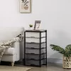 HOMCOM Dresser Storage Drawers With 6 Plastic Bins And Steel Frame, Crafting Bins For Living Room, Bedroom, Grey 1 HOMCOM Dresser Storage Drawers With 6 Plastic Bins And Steel Frame, Crafting Bins For Living Room, Bedroom, Grey -Furniture Specialty Store GUEST 6a57a536 59ce 4f55 8684 3695675e572b
