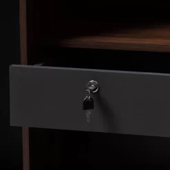 7 Shelf Wardrobe Rikke Two-Tone Wood Storage Cabinet Brown - Baxton Studio -Furniture Specialty Store GUEST 6b114e75 e0d7 423d a385 41ecc66d6803