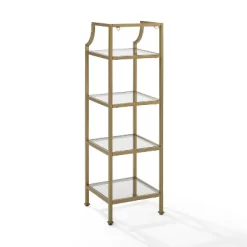 40" Aimee Short Etagere Gold - Crosley -Furniture Specialty Store GUEST 6b46ddc0 72d4 42f2 ad31 584764c3c12f