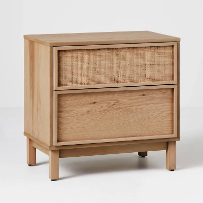 Wood & Cane Transitional Nightstand - Hearth & Hand™ With Magnolia 11 Wood & Cane Transitional Nightstand - Hearth & Hand™ With Magnolia - Image 9