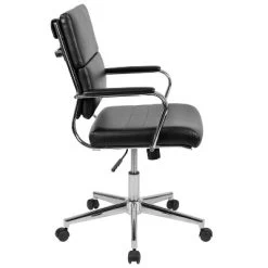 Emma And Oliver Mid-Back LeatherSoft Contemporary Panel Executive Swivel Office Chair 26 Emma And Oliver Mid-Back LeatherSoft Contemporary Panel Executive Swivel Office Chair -Furniture Specialty Store GUEST 6c5ebaf2 c55e 4ef0 a73e 895e486b1f80