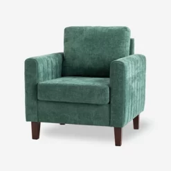 Deionides Tufted Wooden Upholstered Comfy Club Chair For Bedroom And Living Room With Wood Legs | ARTFUL LIVING DESIGN -Furniture Specialty Store GUEST 6c9ca6ab 8102 4aef a87a cd32b67465d6