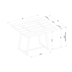 Brimfield Metal Base Extendable Dining Table Brown - Threshold™ -Furniture Specialty Store GUEST 6cc89fd1 cd13 4a73 b61a b2b76aaf7bc1