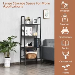 Tangkula 4-Tier Ladder Bookshelf Display Ladder Rack Free-Standing Plant -Furniture Specialty Store GUEST 6cf20b6a 7db2 4e56 8090 70099cd6decd