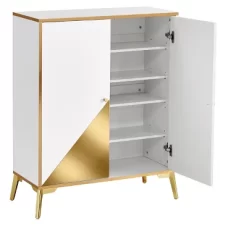 Modern Elegant Storage Cabinet, Gold+White - ModernLuxe -Furniture Specialty Store GUEST 6dcdd5a0 e7d1 4372 8a5a 282e2a90de05