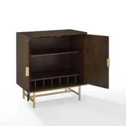 Blair Bar Cabinet Dark Brown/Gold - Crosley -Furniture Specialty Store GUEST 6e5e97b2 78ae 4b29 aef4 7614e99a6d7d